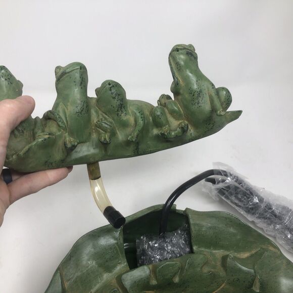 Ceramic Frog Waterfall Pretty Lawn Decor - Picture 7 of 10